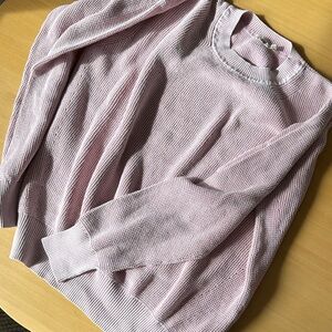 Faherty Pink Crewneck Sweater
